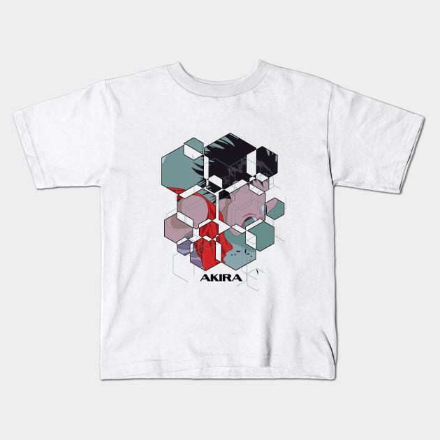 Akira poligonal Kids T-Shirt by RataGorrata